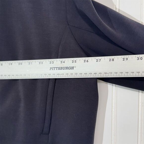 FLX Women’s 2X Black Cropped Blazer Relaxed Fit Stretch Athleisure Office Jacket - Picture 3 of 8